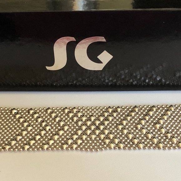 Sergio Gutierrez Liquid Metal B44 Silver Mesh Bracelet - Picture 1 of 8